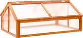 vidaXL - Broeikas - 114x80x50 - cm - vurenhout - bruin