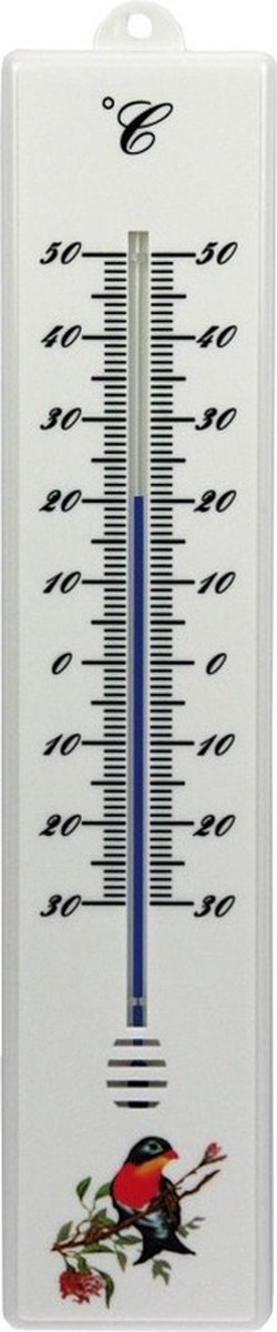 Thermometer buiten wit 32 cm -