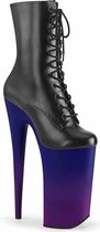 Pleaser Plateau Laarzen, Paaldans schoenen -40 Shoes- BEYOND-1020BP Paaldans schoenen Zwart/Paars