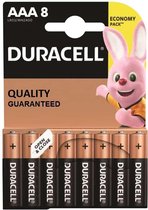 Duracell - Basic alkaline AAA-batterijen 8 Pack