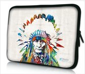 Laptophoes 14 inch Indiaan - Sleevy - laptop sleeve - laptopcover - Alle inch-maten & keuze uit 250+ designs! Sleevy