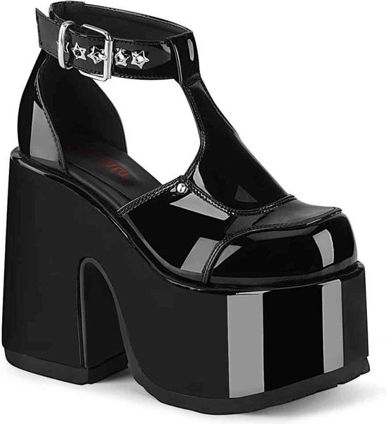 Demonia Sandaal met enkelband Shoes- CAMEL-103 US Zwart