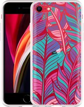 iPhone SE 2020 Hoesje Design Feathers - Designed by Cazy