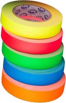 HPX Gaffer Tape Pro 25mm x 25m Fluor Kleurenmix