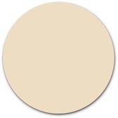 Ronde muursticker effen kleur - WallCatcher | 120 cm | Behangsticker Beige wandcirkel