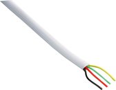 TQ4U Telefoonkabel - 4 x 0.5 mm² - 20 meter - Wit