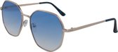 Az-eyewear Zonnebril Rond Cat. 3 Goud/blauw (5190-a)