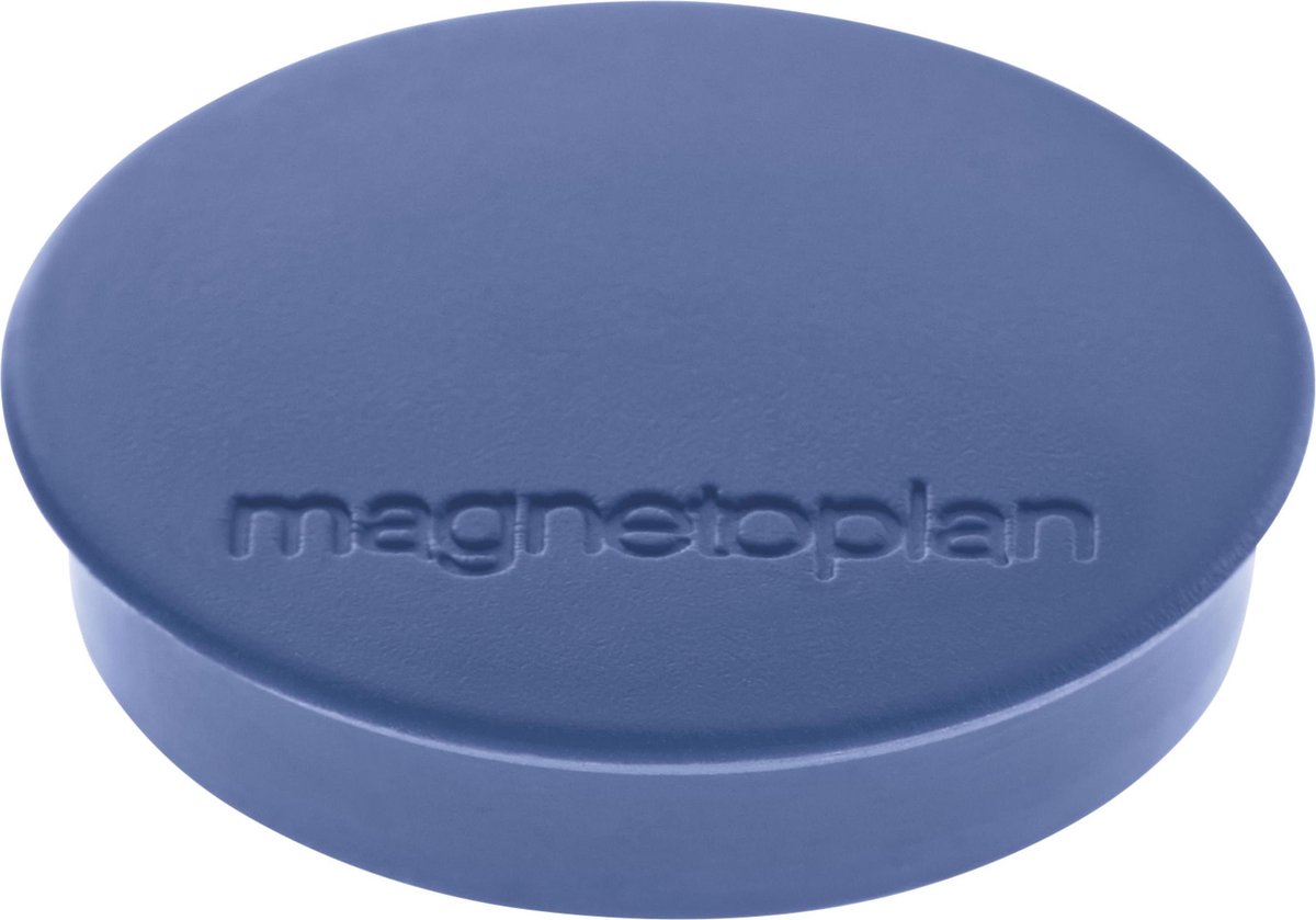 Magnetoplan Magneet Discofix Standard (Ø x h) 30 mm x 8 mm rond Donkerblauw 10 stuk(s) 1664214
