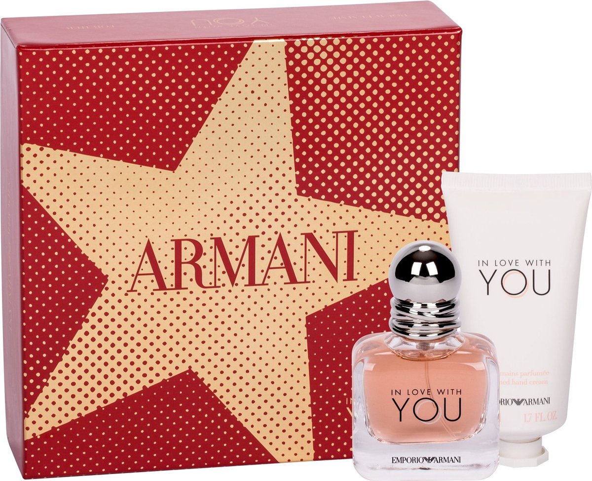 Armani In Love with You Giftset - 30 ml eau de parfum spray + 50 ml handcreme - cadeauset voor dames