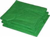 50x stuks groene servetten 33 x 33 cm - Papieren wegwerp servetjes - groen versieringen/decoraties