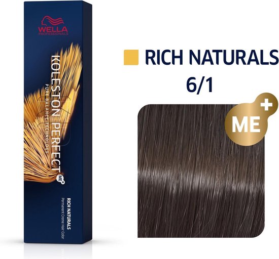 Wella Koleston Perfect Me+ Rich Naturals 6/1 Blond Foncé Cendré 60ml
