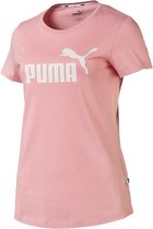 Puma - ESS Logo Tee Women - T-Shirt Dames - S - Roze