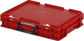 Koffer - Opbergbox - 400x300xH90mm - rood