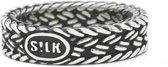 SILK Jewellery - Zilveren Ring - Mesh - 152.20 - Maat 20,0