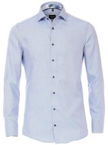 Venti Overhemd Blauw Gewerkt Modern Fit 103368000 - XL