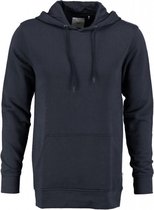 Minimum zachte blauwe slim fit sweater hoodie - valt 1 maat kleiner - Maat M
