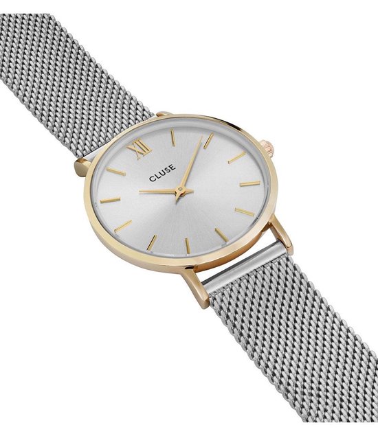 Montres CLUSE Minuit Mesh Plaqué Or Couleur Argent Couleur Argent | bol.com