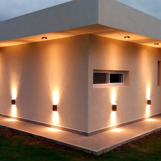 LED Tuinverlichting - Tuinlamp - Facto - Wand - 2-lichts - GU10 Fitting -  Ovaal - Mat... | bol.com