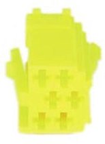 conn. mannelijk  6-pin yellow MINI ISO  10 stuks