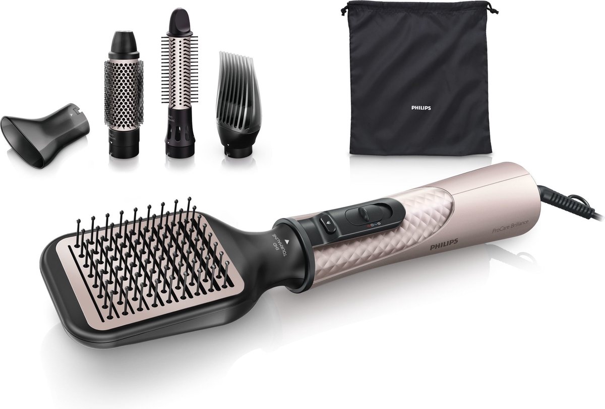 PHILIPS HP8657 / 00 Shine blower brush, 5 in 1, toermalijn coating bol