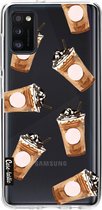 Casetastic Samsung Galaxy A41 (2020) Hoesje - Softcover Hoesje met Design - Coffee To Go Print