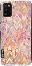 Casetastic Samsung Galaxy A41 (2020) Hoesje - Softcover Hoesje met Design - Coral and Amethyst Art Print