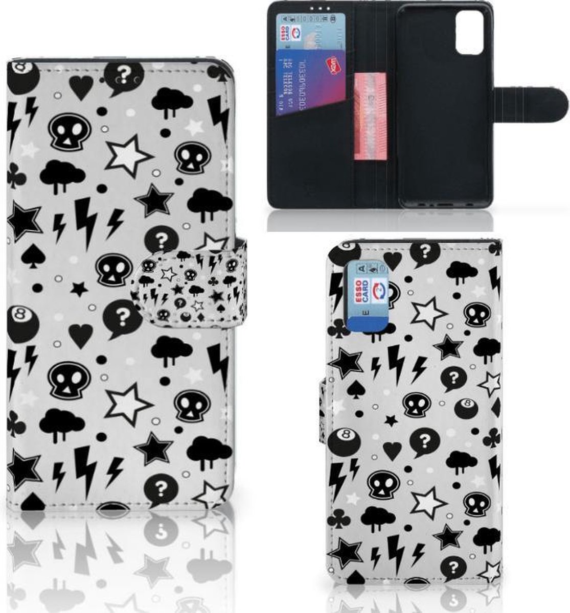 Telefoonhoesje met Naam Samsung Galaxy A41 Silver Punk