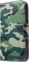 Coverup Book Case - Geschikt voor Samsung Galaxy J5 (2016) Hoesje - Camouflage