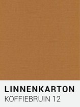 Linnenkarton 12 Koffiebruin 30,5x30,5cm  240 gr.