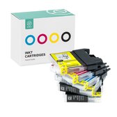 Sinji Inktcartidge voor Brother LC-900 - Zwart/Cyaan/Magenta/Geel - Hoge capaciteit