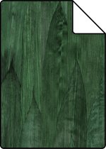 Proefstaal ESTAhome behang bladeren emerald groen - 138988 - 26,5 x 21 cm