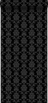 ESTAhome behangpapier barokprint zwart - 136825 - 53 cm x 10,05 m