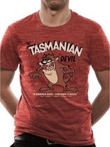 Looney Tunes - T-Shirt - In A Tube - Tazmania Devil - Red (L)