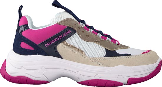 Calvin Klein Dames Lage sneakers Maya - Roze - Maat 37 | bol.com
