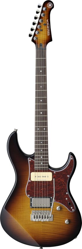 Yamaha PAC611VFM Elektrische gitaar Zwart, Bruin, Rozenhout Solide 6 snaren