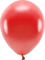 200x Rode ballonnen 26 cm eco/biologisch afbreekbaar - Milieuvriendelijke ballonnen