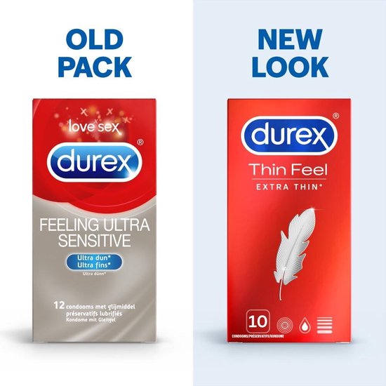 Durex - Condooms Thin Feel Extra Dun 10 st.
