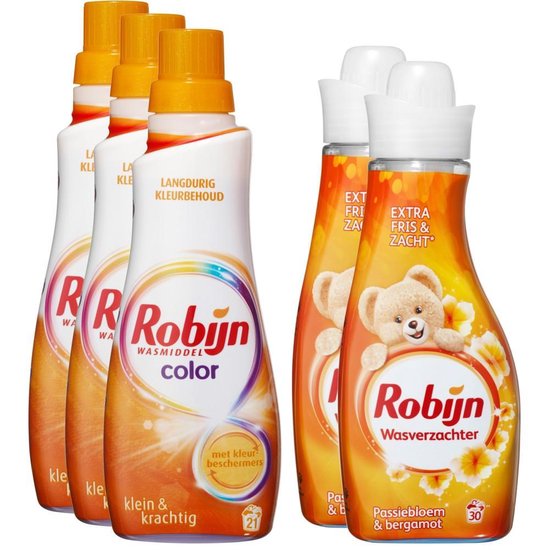 Bol Com Robijn Perfect Match Color Wasmiddel En Wasverzachter 63 Wasbeurten Voordeelverpakking