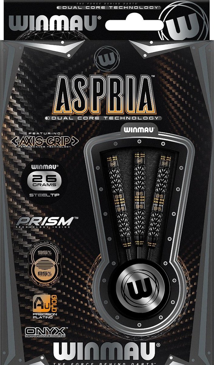 Winmau Aspria B 95%/85% - Dartpijlen 26 Gram