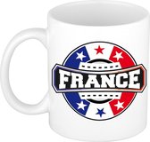 France / Frankrijk embleem theebeker / koffiemok van keramiek - 300 ml - supporter bekers / mokken