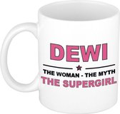 Dewi The woman, The myth the supergirl cadeau koffie mok / thee beker 300 ml