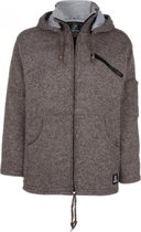 Gebreid Wollen Vest Heren/Uni met voering - M Cruiser Ziphood LBrown M