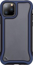 Voor iPhone 11 Pro Blade-serie Transparant acryl Beschermhoes (marineblauw)