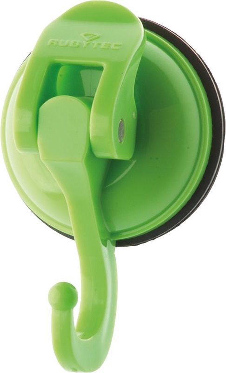 Rubytec Mammoth Kledinghaak - 6 x 4 x 4 cm - Zuignap - Hanger - Belastbaar tot 2 Kg - Weerbestendig - Groen
