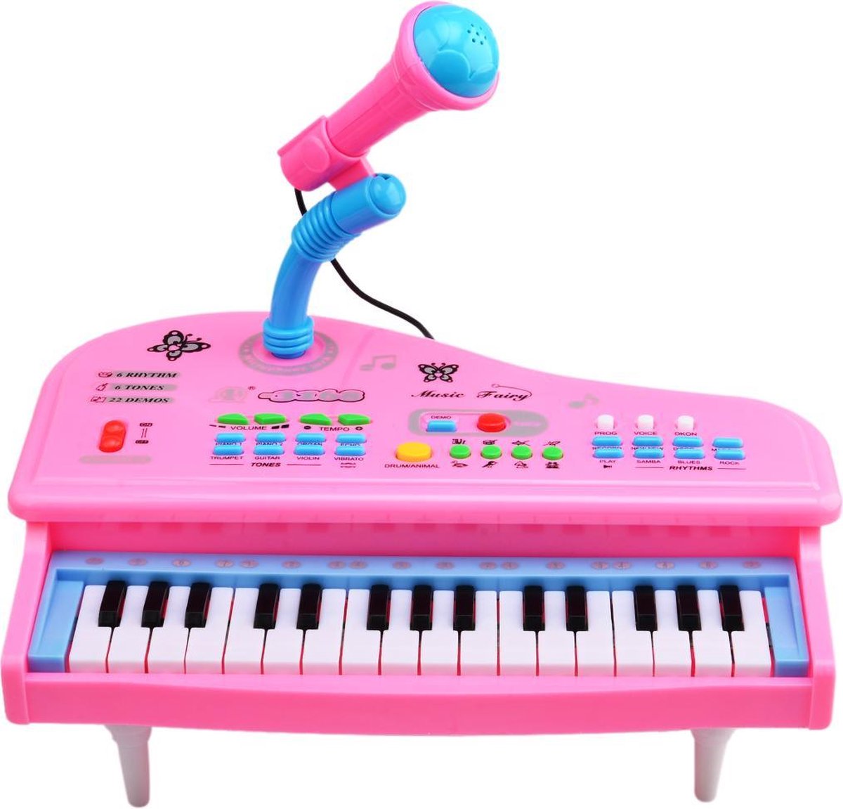 Roze Kinderpiano - Met microfoon - 37 keys Multifunctioneel Keyboard -  Meisjes -... | bol.com