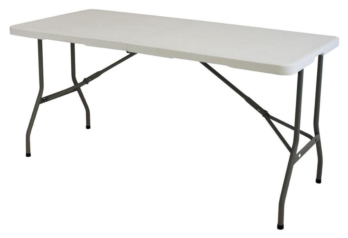 Eurotrail Pavillon L - Campingtafel - 244*76*75cm - Wit/Grijs