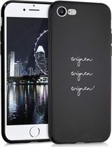 iMoshion Design voor de iPhone SE (2022 / 2020) / 8 / 7 hoesje - Wijnen Wijnen Wijnen - Zwart