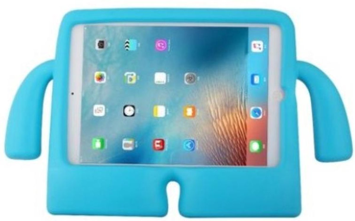 P.C.K. Kinderhoesje Blauw met handvaten geschikt voor Samsung Galaxy Tab A 2019 (T510) MET PEN EN GLASFOLIE
