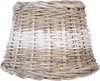 Clayre & Eef Lampenkap Ø 20x15 cm Beige Rotan Rond Rieten Lampenkap