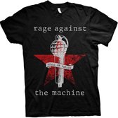Rage Against The Machine Heren Tshirt -S- Bulls On Parade Mic Zwart